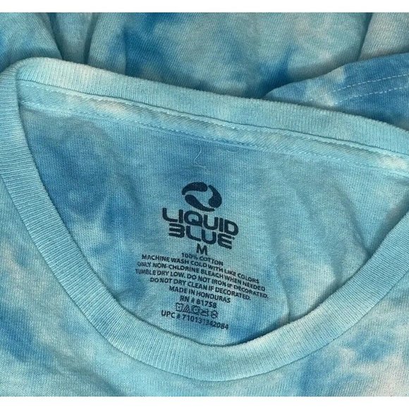 Alice in Wonderland S/S T Shirt Mens sz M Tie Dye Hookah Mushroom Psycedelic - Picture 8 of 8